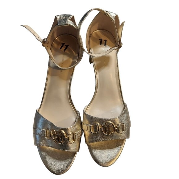 11 Tommy Hilfiger gold high heel size 11 - Picture 1 of 7